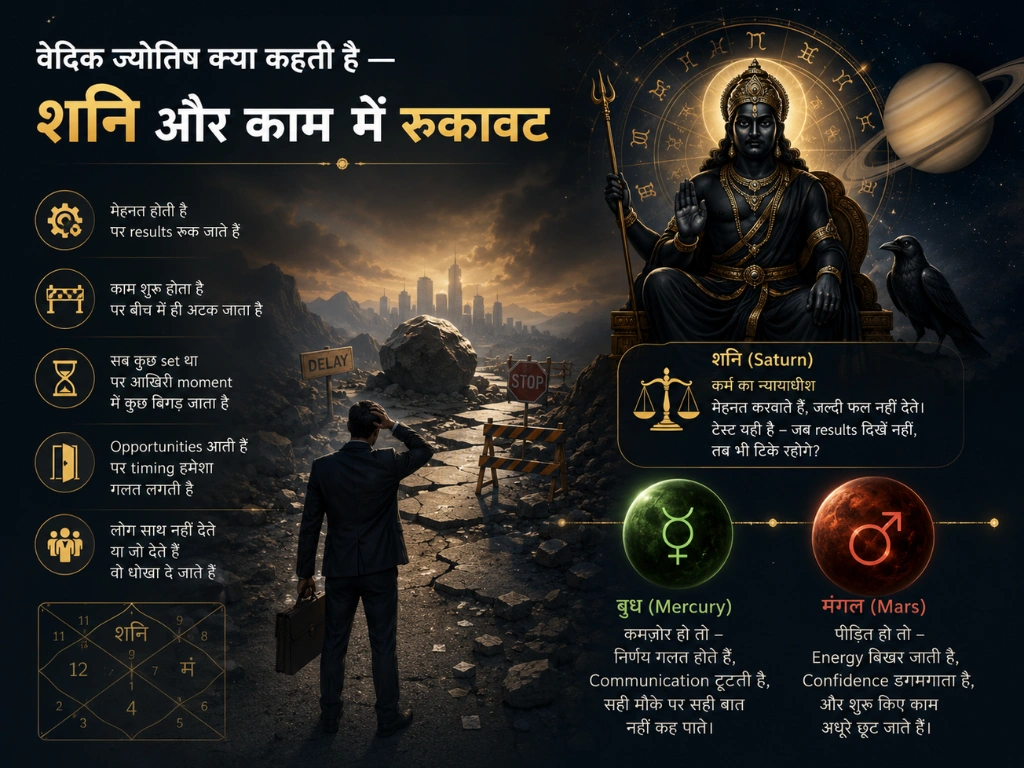 shani ki rukawat aapke kaam mai